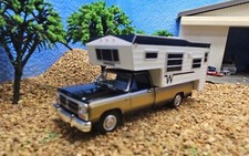 WINNEBAGO SLIDE IN Camper 1/64 SCALE 1990 Dodge RAM 1st Gen 4x4 TRUCK  camp ERTL
