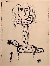 PABLO PICASSO 1950 Ltd Ed LITHOGRAPH, Femme au fauteuil, RARE VINTAGE ART PRINT