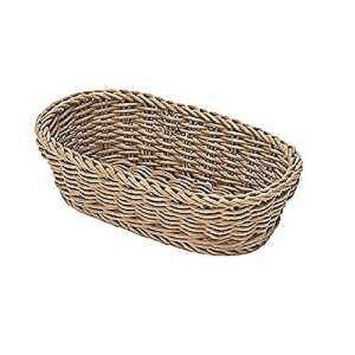 Panier ovale plastique beige - panier,