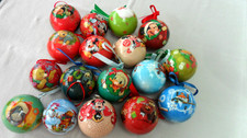 LOT DECORATION SAPIN  17 BOULES DE NOEL  DISNEY MICKEY MINNIE CARS PLANES WINNIE
