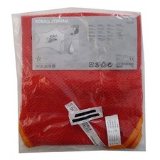 FILET A JOUET IKEA KORALL STJAMA NEUF SOUS BLISTER ROUGE BANDE ORANGE