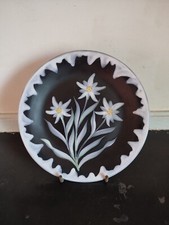 Assiette signée Gabriel Fourmaintraux décor Edelweiss