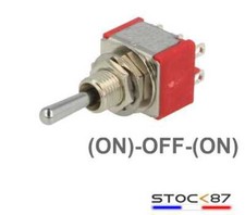 932#1 à 25pcs interrupteur à levier 2 circuits momentanés MTS-223 toggle switch