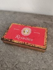 ANCIENNE BOITE EN TOLE PUBLICITAIRE CIGARES REINITAS