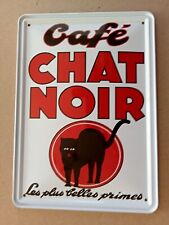 Plaque métal   Café CHAT