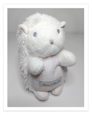 Peluche/Doudou Hérisson Blanc