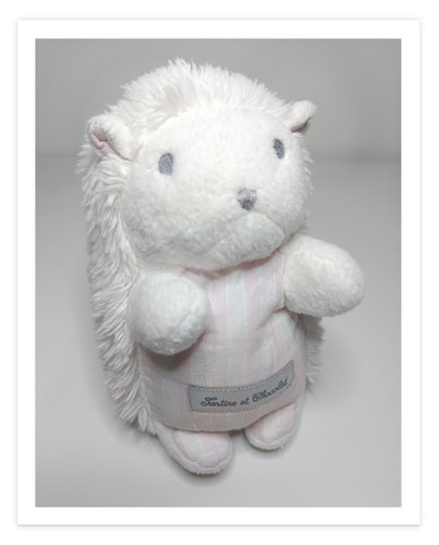 Peluche doudou hérisson blanc - peluche/doudou,