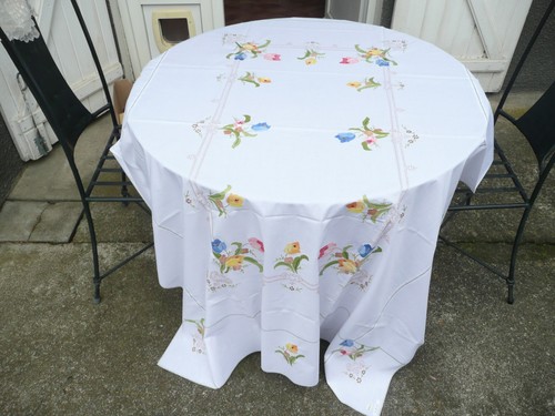 Nappe vintage coton à - nappe,
