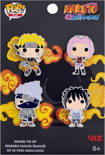Naruto 4pk pop pin enamel - 4pk,