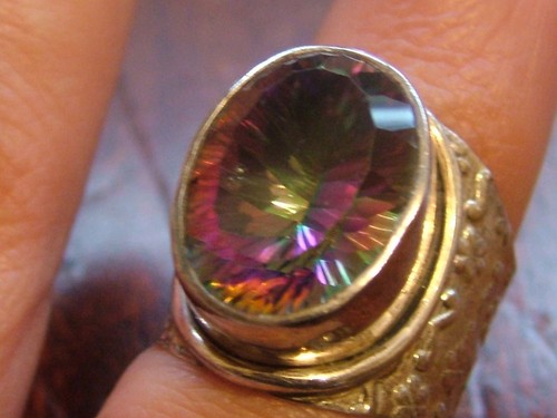 Bague jaune argent de - bague, en
