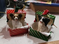 papillon dog Christmas Ornaments