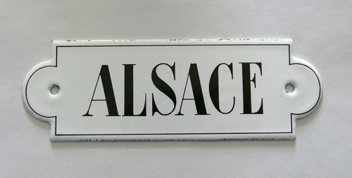 Alsace plaque émaillée - plaque,