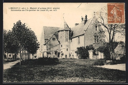 Cpa limeray manoir - limeray,,