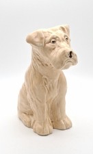 Vintage Wire Fox Terrier Ceramic Figurine Ornament
