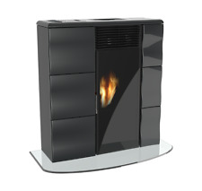 Lincar Olga 501 L Poêle À Granulés Canalisable 11,1 Kw Avec Minuterie Écran Noir