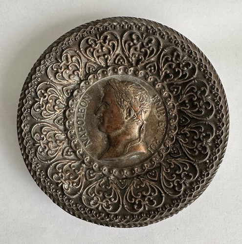 Empty bronze pocket ashtray - pocket,