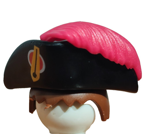 Playmobil tricorne plume rose - tricorne,