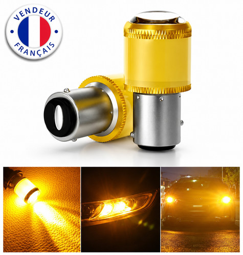 Bau15s ampoules led orange - bau15s,