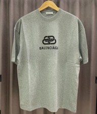 Balenciaga BB logo t shirt men XS Oversized Authentic