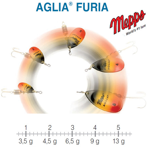 Mepps aglia furia toutes - mepps,