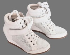 Baskets Blanc compensées à talon surélevé NEUF