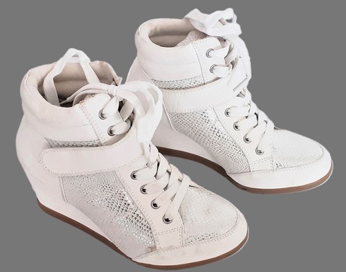 Baskets blanc compensées - blanc,