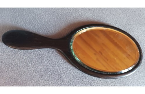 Ancien miroir main bois - à,
