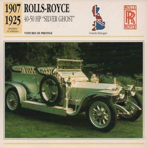 Fiche auto rolls royce - 40, 50