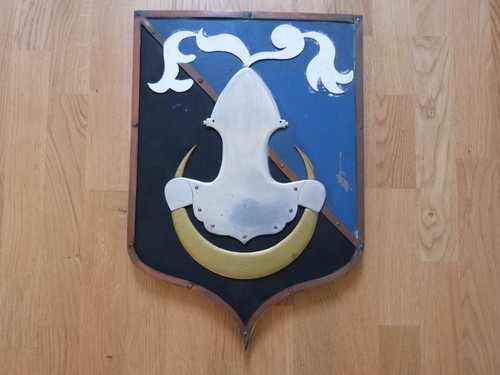 Ancien grand insigne bois - grand,