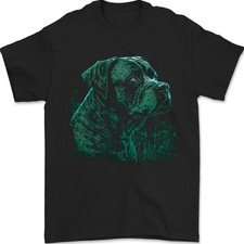 Un T-Shirt Pour Homme Cane Corso Vert 100% Coton