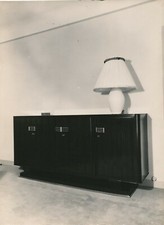Interior design art deco lighting furniture row c. 1930 photo photography