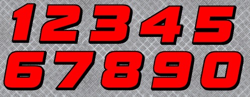 Sticker numero course - numero,
