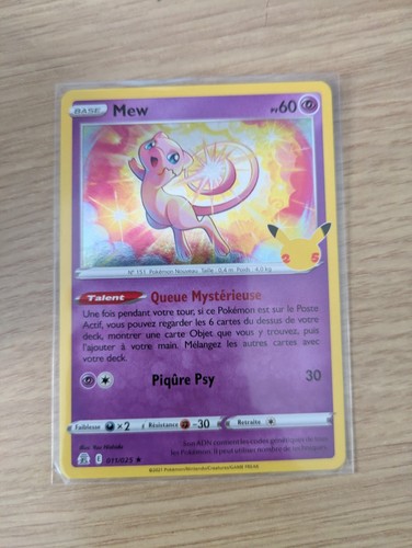 Carte pokemon mew holo - pokemon, 011/025