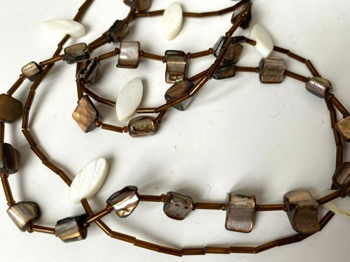 Collier vintage nacre blanc - vintage,