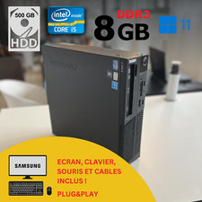 PC fixe LENOVO M82 Parfait état + écran, clavier, souris