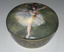 Goebel Artis Orbis Porcelain Trinket Box Degas’ iconic “Danseuse” design Dancing