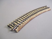 LQ1164 MARKLIN 5100 Train Ho 1/87 Rail courbe coupure avec ballast R 360 mm 30°