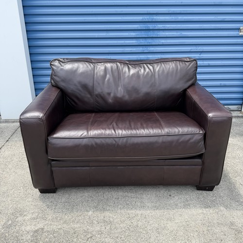 Haverty leather sleeper - haverty's,