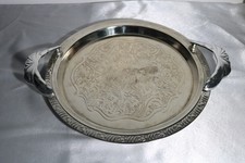 Plateau inox style oriental Diamètre 31 cm