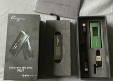 Cayin RU7 Balanced Discrete 1-Bit DAC Dongle Headphone Amplifier + Leather Case