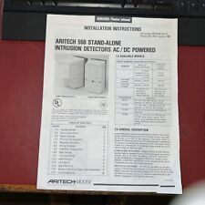 ARITECH Alarm 550 Detectors Installation Instructions