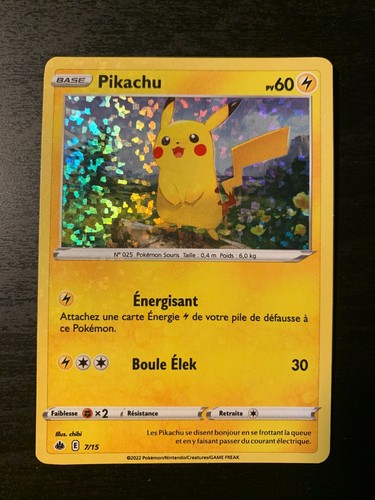 Carte pokémon holo - carte, pikachu