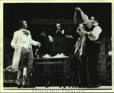 1988 Press Photo Joseph Rouleau in "La Boheme" as Colline with co-stars