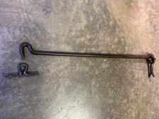 Ancien crochet fer forgé pour porte ou volet,ferrure serrure