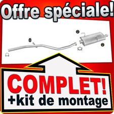 Ligne pot d'échappement pour PEUGEOT 206 2.0 HDI Hayon Silencieux