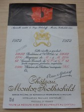 étiquette vin Mouton