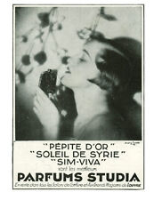 1930 Studia Gold Nugget Antique Magazine Perfume Advertisement