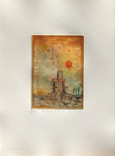 René carcan gravure signé - rené,