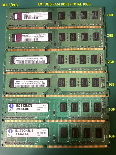 Lot ram dimm - 6, total