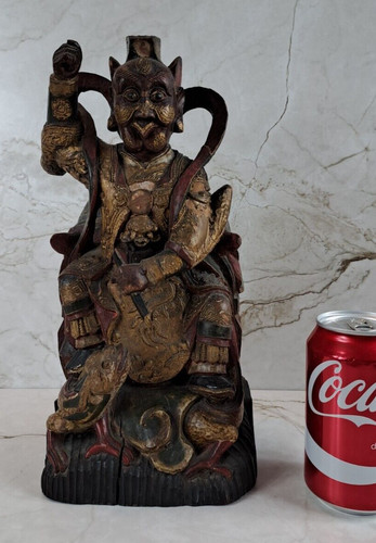 Sculpture statue bois - statue,